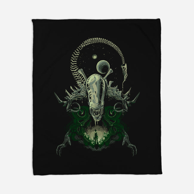 Alien's Nightmare-none fleece blanket-Harantula