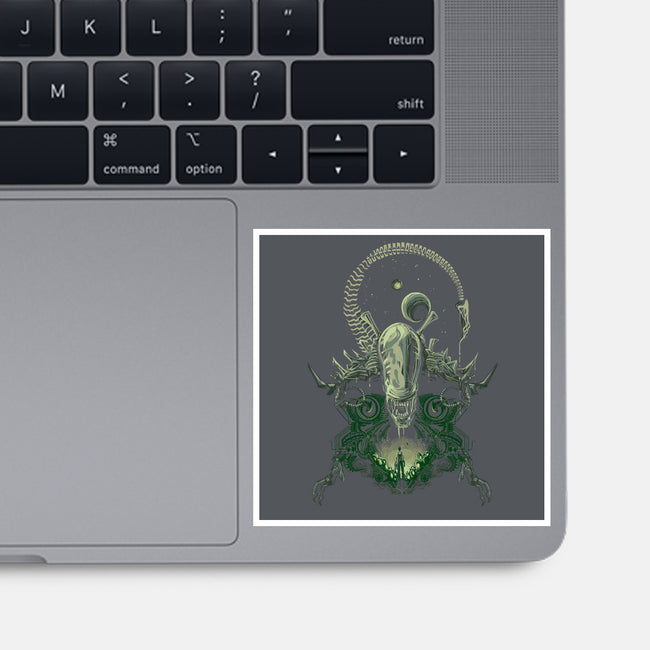 Alien's Nightmare-none glossy sticker-Harantula