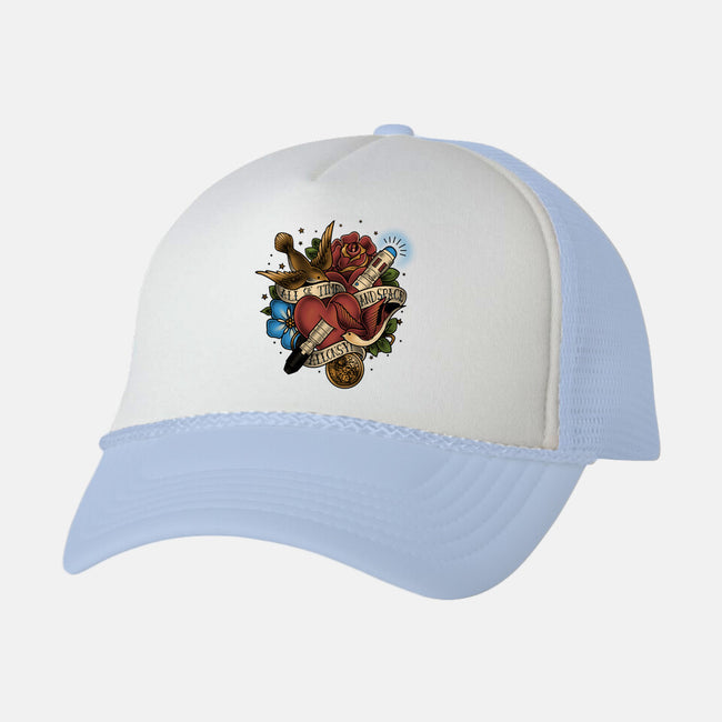 All of Time and Space Tattoo-unisex trucker hat-MeganLara