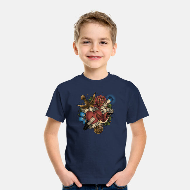 All of Time and Space Tattoo-youth basic tee-MeganLara