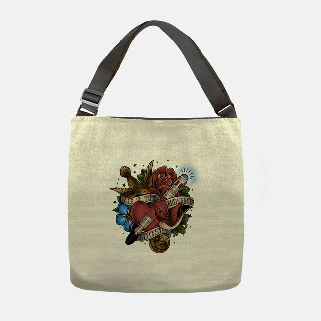 All of Time and Space Tattoo-none adjustable tote-MeganLara