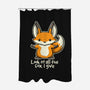 All The Fox-none polyester shower curtain-Licunatt