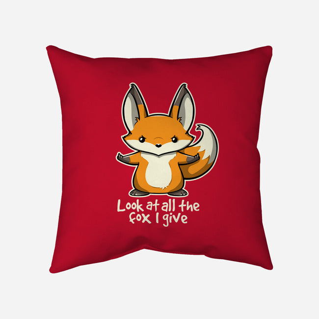 All The Fox-none removable cover throw pillow-Licunatt