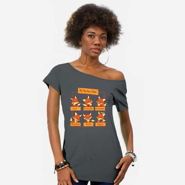 All The Fox I Give-womens off shoulder tee-tobefonseca