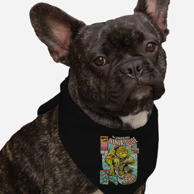 Amazing Ninja Dude-dog bandana pet collar-DonovanAlex
