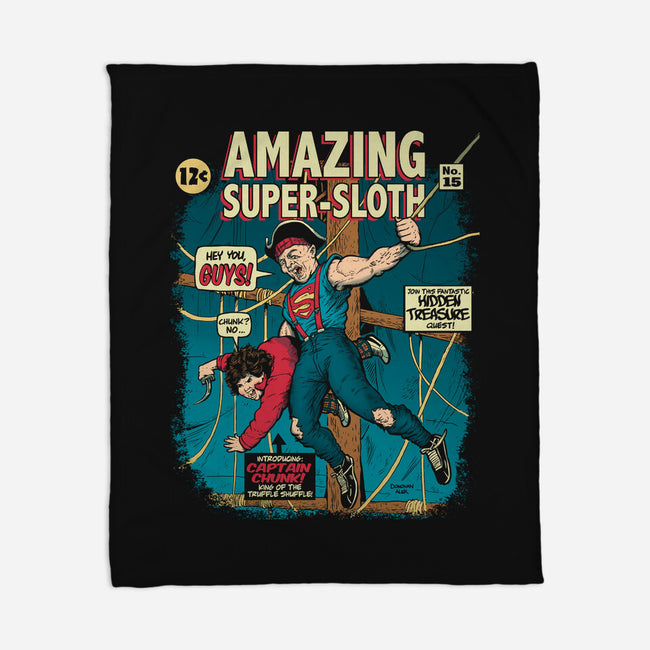 Amazing Super Sloth-none fleece blanket-DonovanAlex