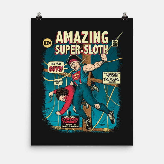 Amazing Super Sloth-none matte poster-DonovanAlex