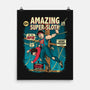 Amazing Super Sloth-none matte poster-DonovanAlex