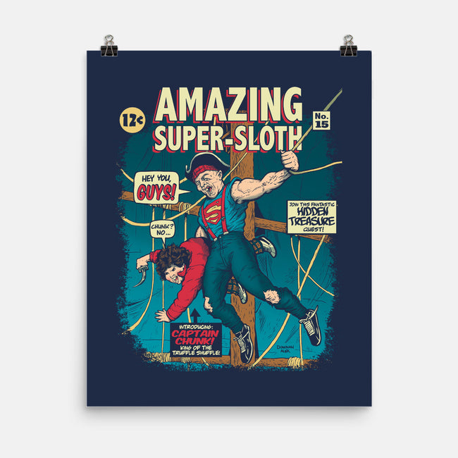 Amazing Super Sloth-none matte poster-DonovanAlex