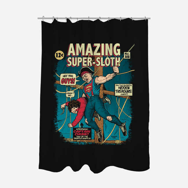 Amazing Super Sloth-none polyester shower curtain-DonovanAlex