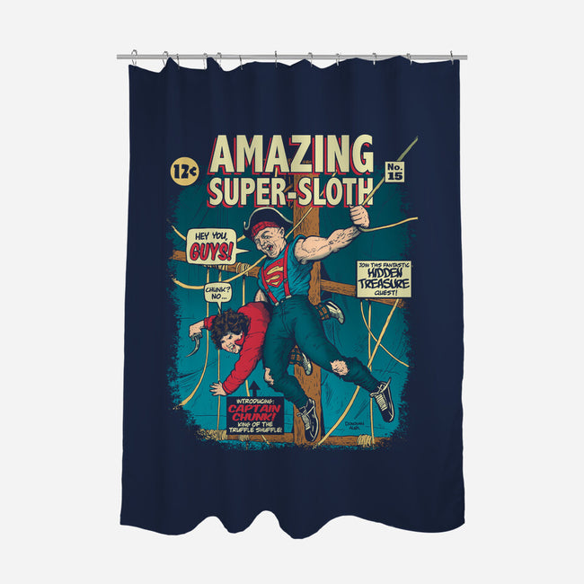Amazing Super Sloth-none polyester shower curtain-DonovanAlex