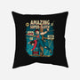 Amazing Super Sloth-none removable cover throw pillow-DonovanAlex