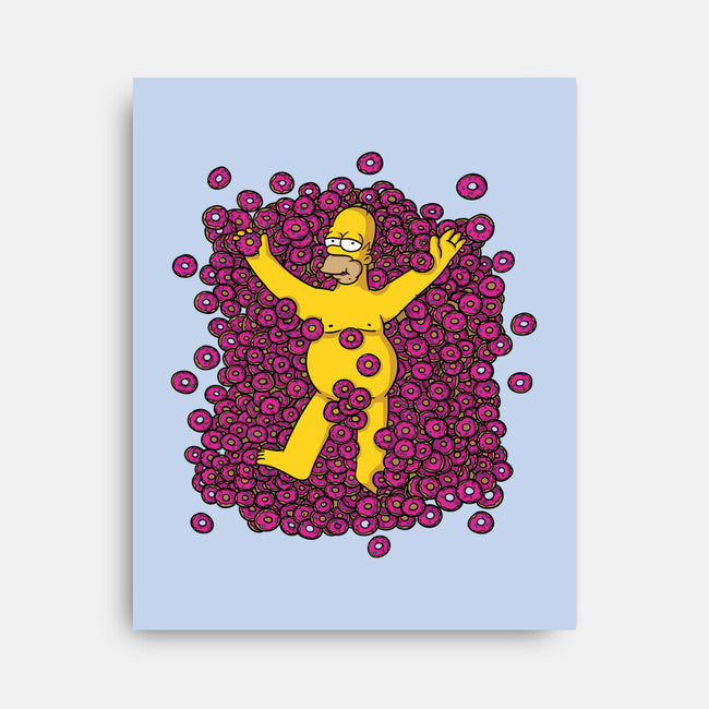 American Donuts-none stretched canvas-Amdy
