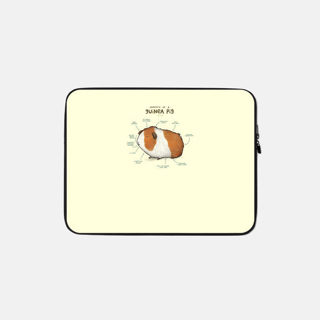 Anatomy of a Guinea Pig-none zippered laptop sleeve-SophieCorrigan