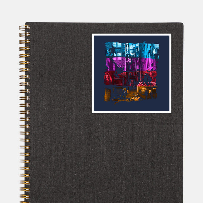 Anchovy Alley-none glossy sticker-DJKopet