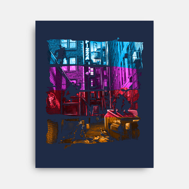 Anchovy Alley-none stretched canvas-DJKopet