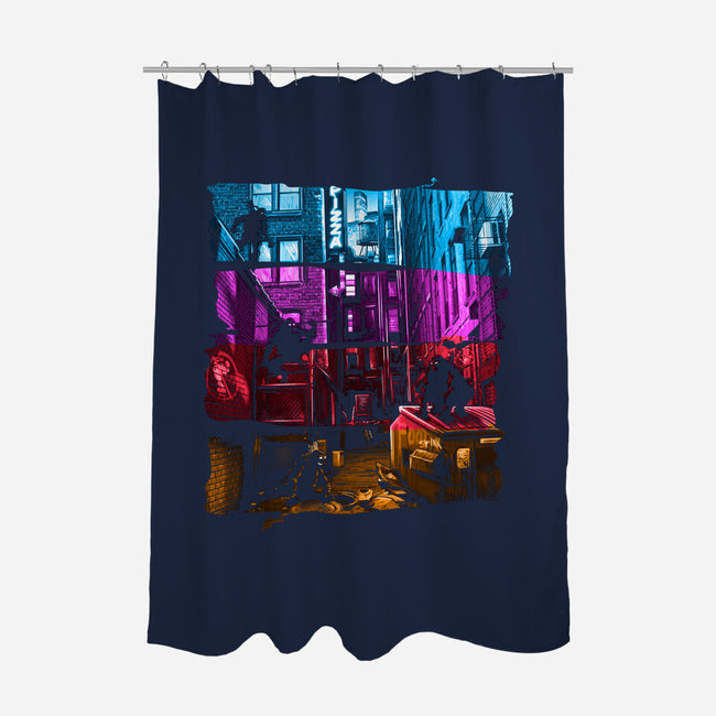 Anchovy Alley-none polyester shower curtain-DJKopet