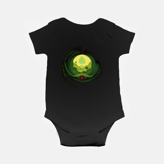 And Back Again-baby basic onesie-AlynSpiller