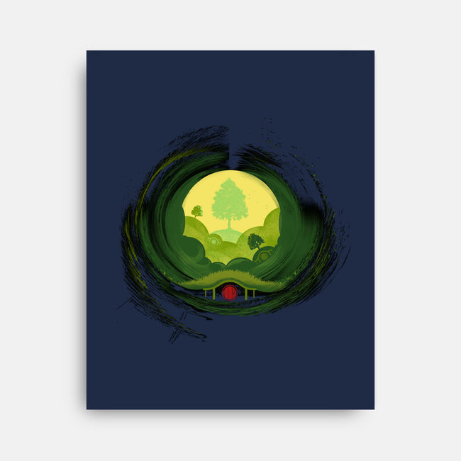 And Back Again-none stretched canvas-AlynSpiller