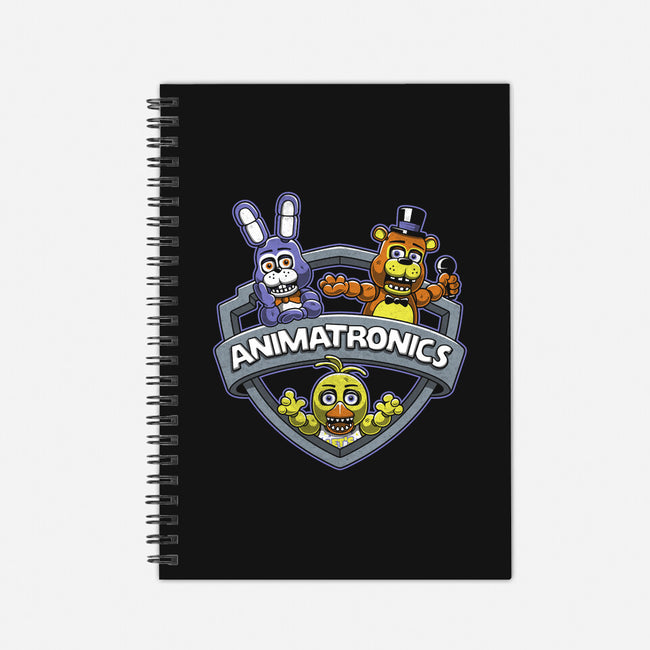 Animatronic Maniacs-none dot grid notebook-adho1982