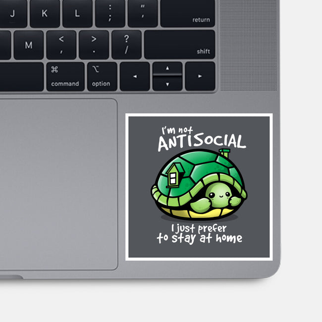Antisocial Turtle-none glossy sticker-NemiMakeit