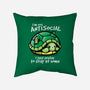 Antisocial Turtle-none removable cover w insert throw pillow-NemiMakeit