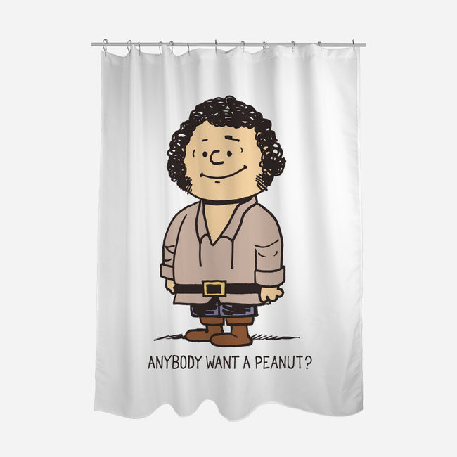 Anybody Want a Peanut?-none polyester shower curtain-nikoby