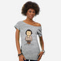 Anybody Want a Peanut?-womens off shoulder tee-nikoby