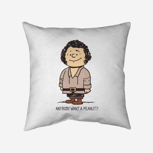 Anybody Want a Peanut?-none removable cover w insert throw pillow-nikoby