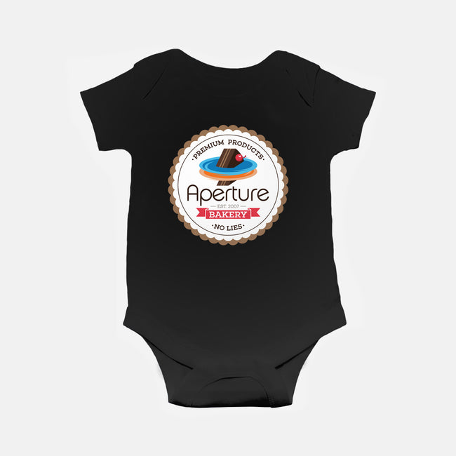 Aperture Bakery-baby basic onesie-Mdk7