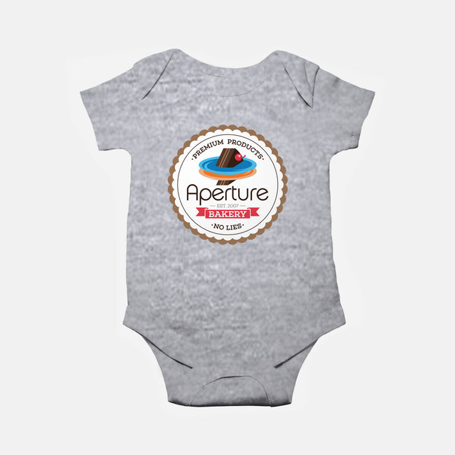 Aperture Bakery-baby basic onesie-Mdk7