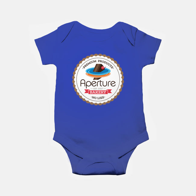 Aperture Bakery-baby basic onesie-Mdk7