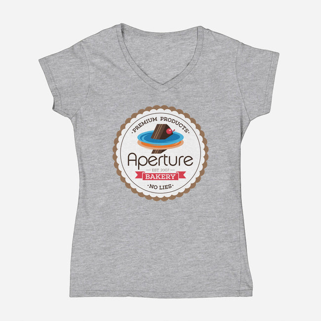 Aperture Bakery-womens v-neck tee-Mdk7