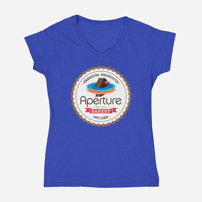 Aperture Bakery-womens v-neck tee-Mdk7