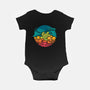 Aquatic Rainbow-baby basic onesie-Waynem