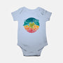 Aquatic Rainbow-baby basic onesie-Waynem