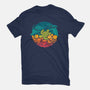 Aquatic Rainbow-youth basic tee-Waynem