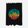 Aquatic Rainbow-none polyester shower curtain-Waynem