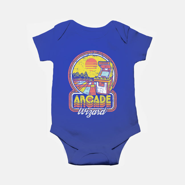 Arcade Wizardry-baby basic onesie-artlahdesigns