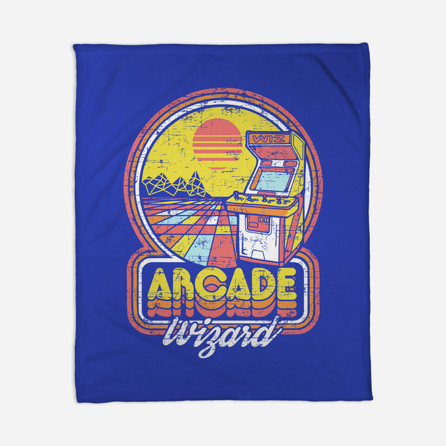 Arcade Wizardry-none fleece blanket-artlahdesigns