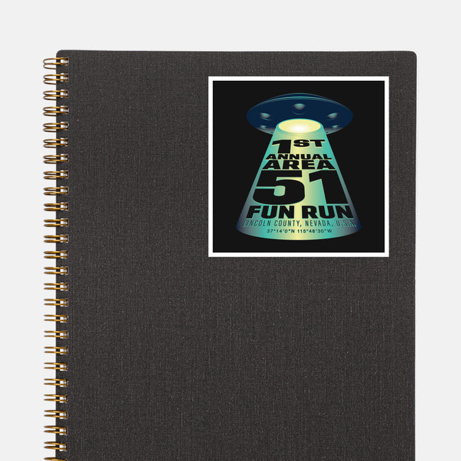 Area 51 Fun Run-none glossy sticker-mannypdesign