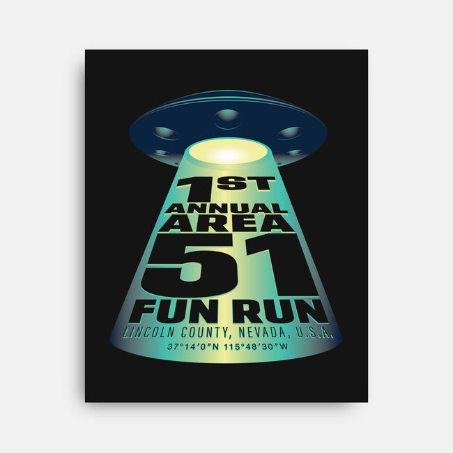 Area 51 Fun Run-none stretched canvas-mannypdesign