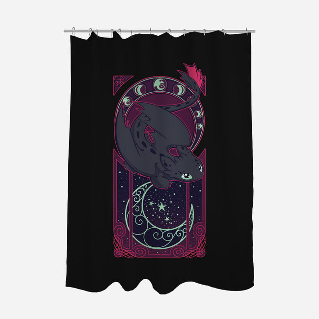 Art of the Night-none polyester shower curtain-ChocolateRaisinFury