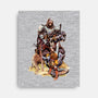 Arya and the Hound-none stretched canvas-Matias Bergara