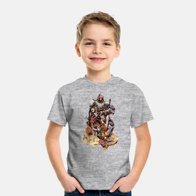 Arya and the Hound-youth basic tee-Matias Bergara