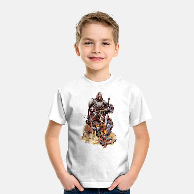 Arya and the Hound-youth basic tee-Matias Bergara