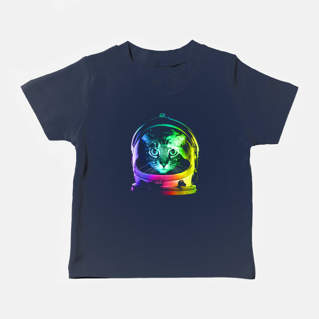 Astronaut Cat-baby basic tee-clingcling
