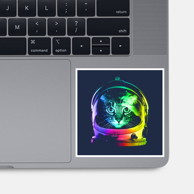 Astronaut Cat-none glossy sticker-clingcling