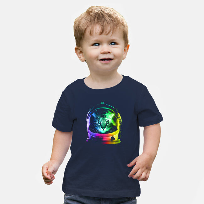Astronaut Cat-baby basic tee-clingcling