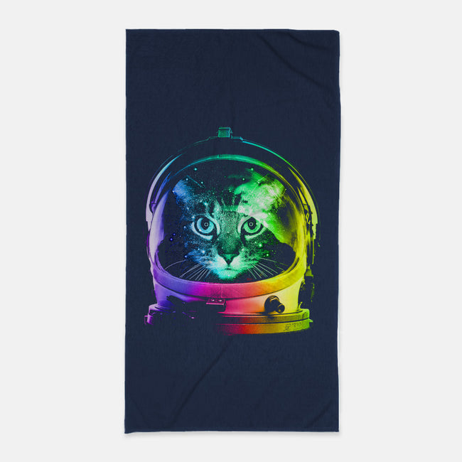 Astronaut Cat-none beach towel-clingcling